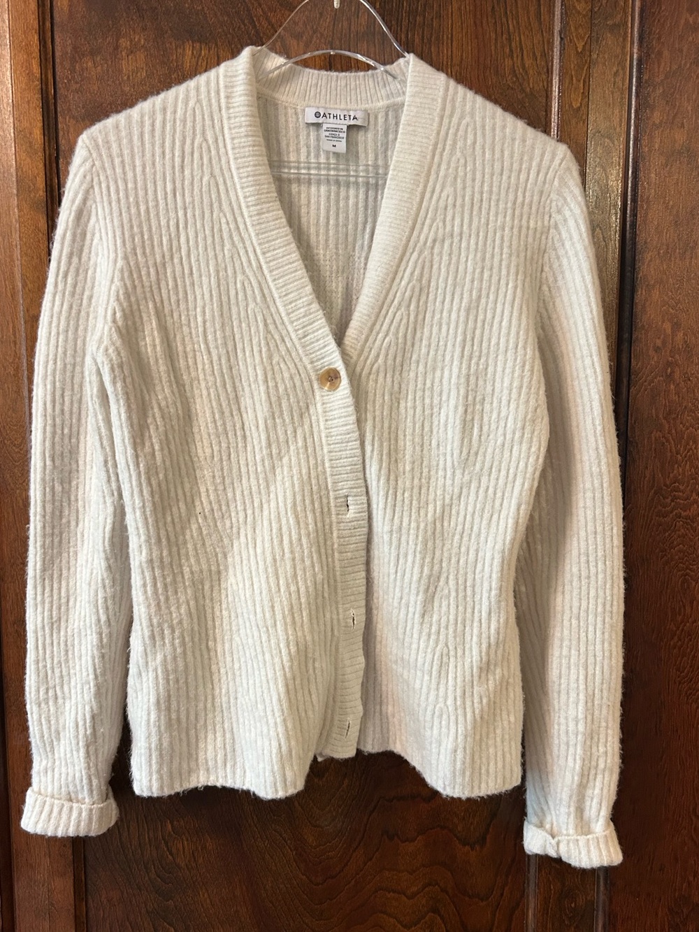 Athleta Layover Merino Wool Cardigan Sweater